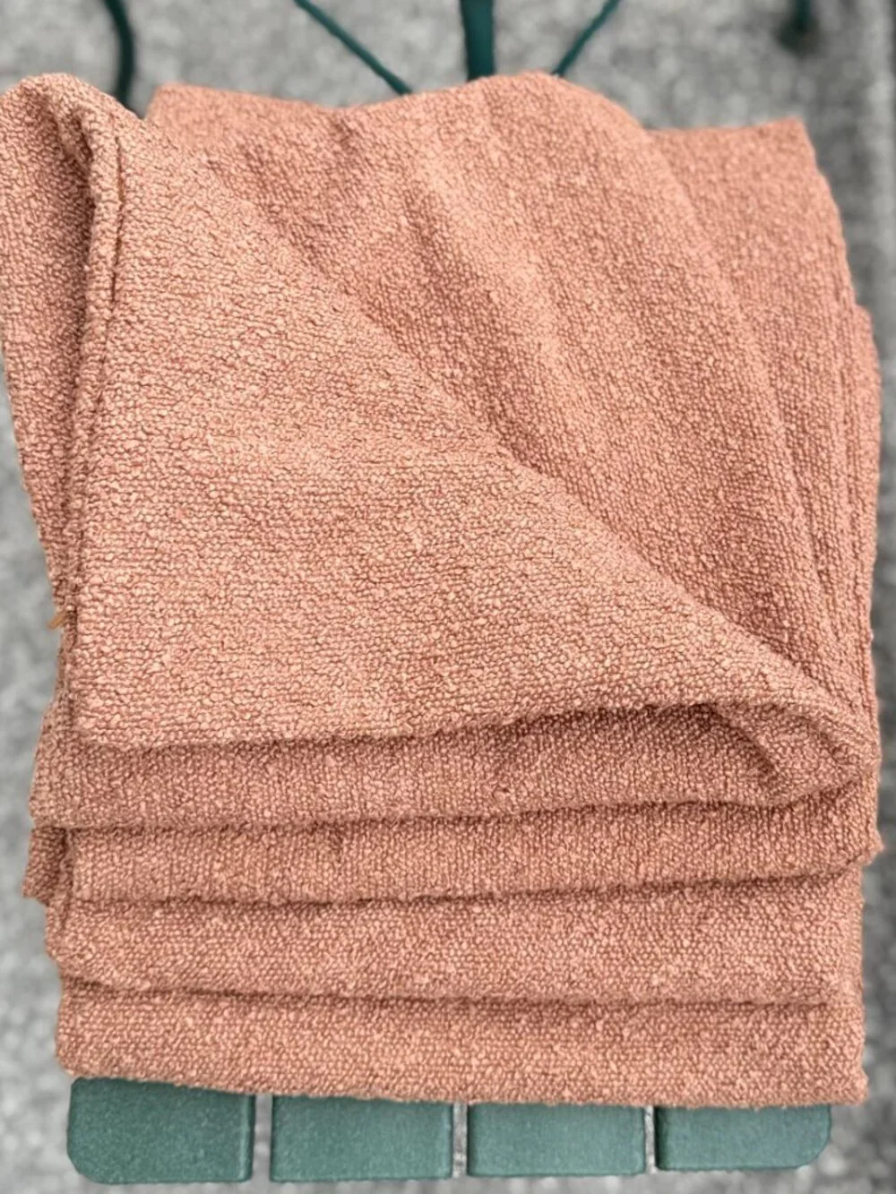 Cinnamon Brown Boucle Textured Euro Shams MCM Large Pillow Covers 26” Square